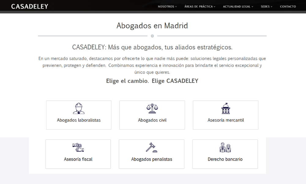 ejemplo de pagina web abogg
